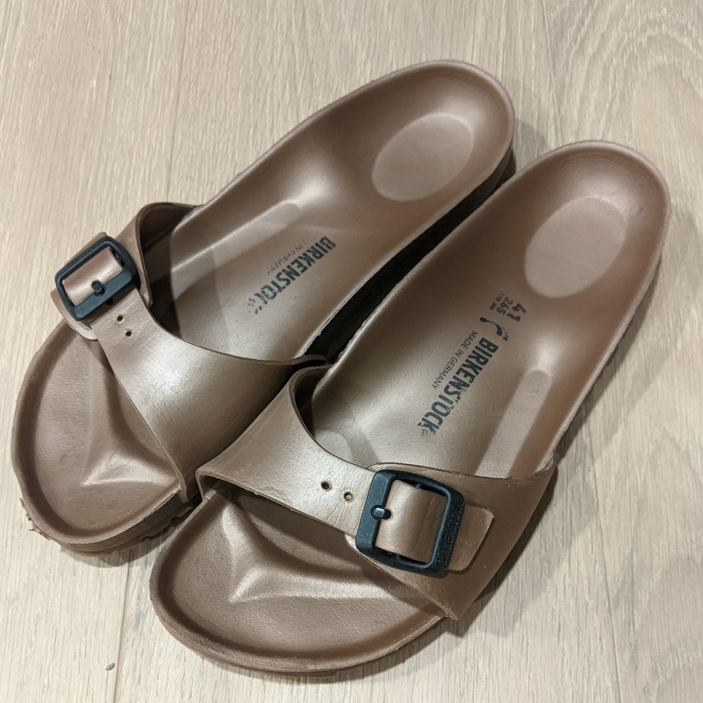 Birkenstock Brown Sandals with Molded Footbed